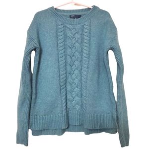Girl's Gap Kids size medium 8 aqua / teal knit sweater